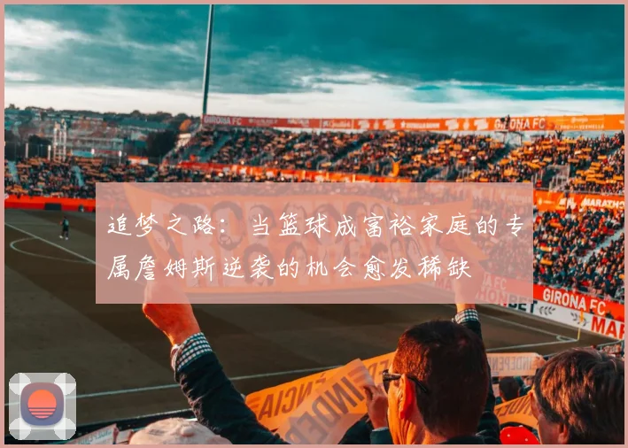 追梦之路：当篮球成富裕家庭的专属詹姆斯逆袭的机会愈发稀缺